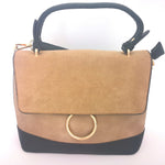 BOLSO MARRON Y NEGRO
