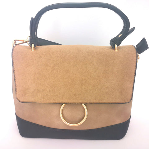 BOLSO MARRON Y NEGRO